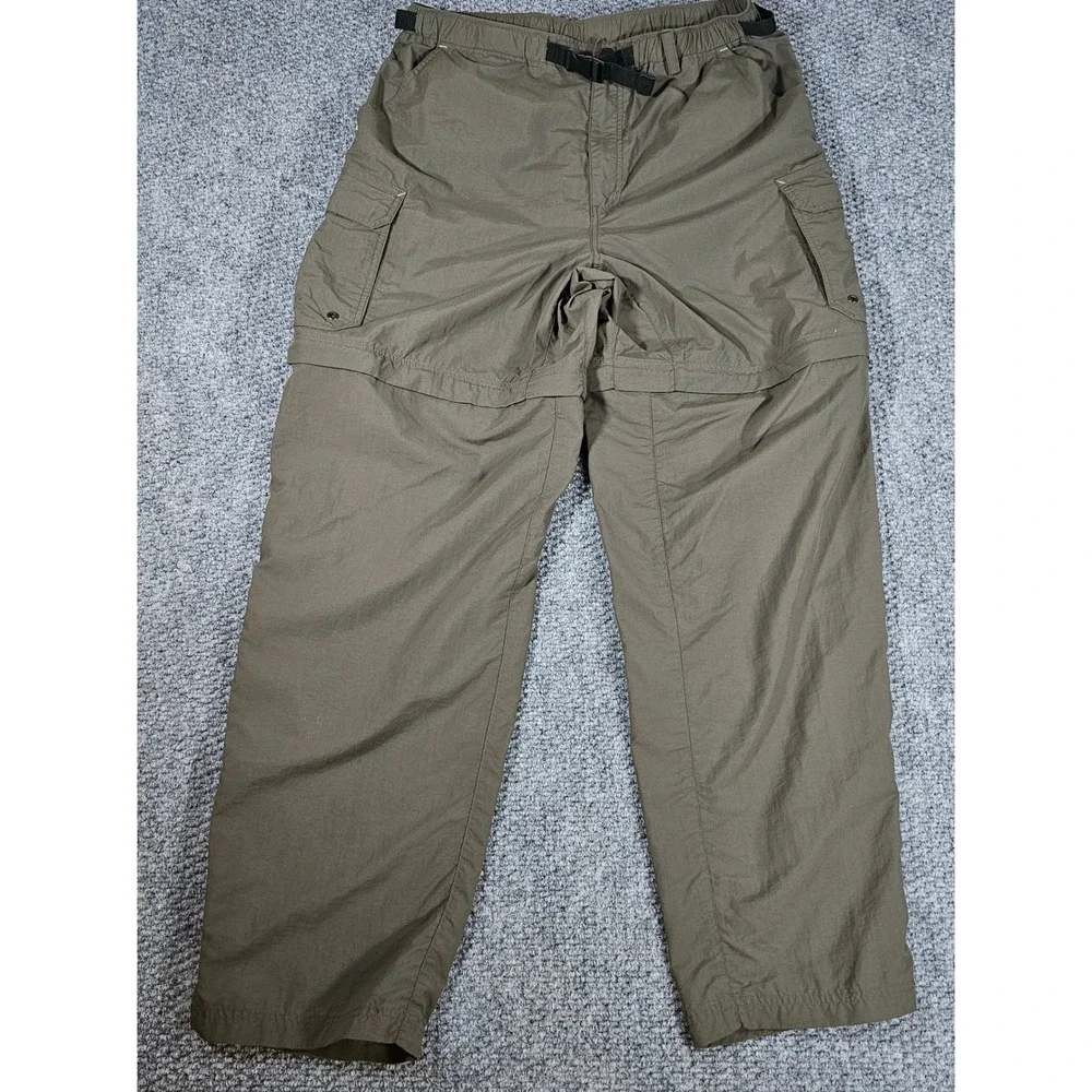 REI‎ Co-op Zip-Off Convertible Cargo Hiking Pants Olive Green Large/32 Mens